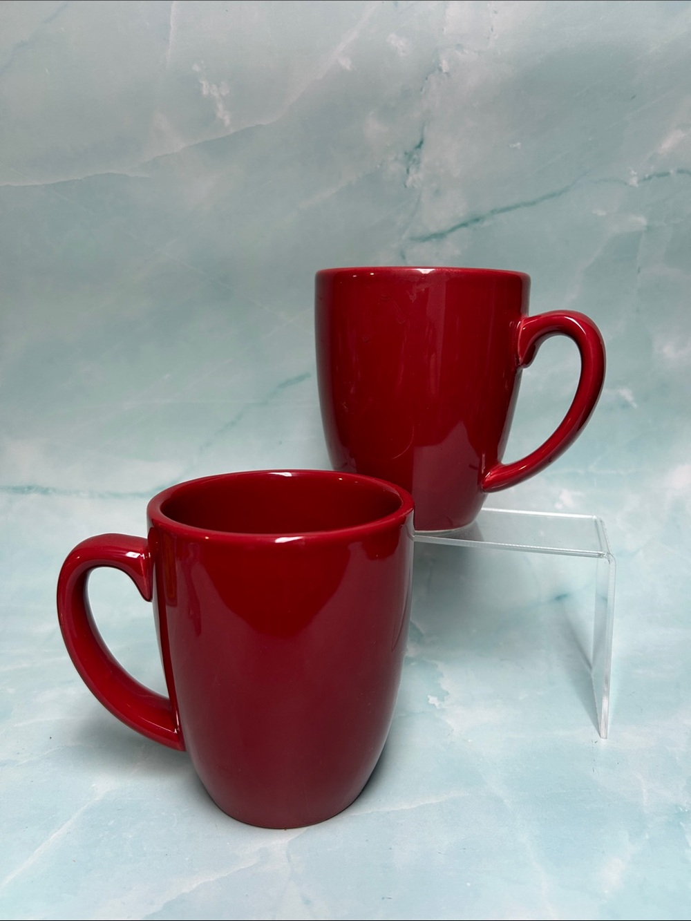 Corelle Coordinates Stoneware - Set Of Two Coffee Cups - burgundy  Mug